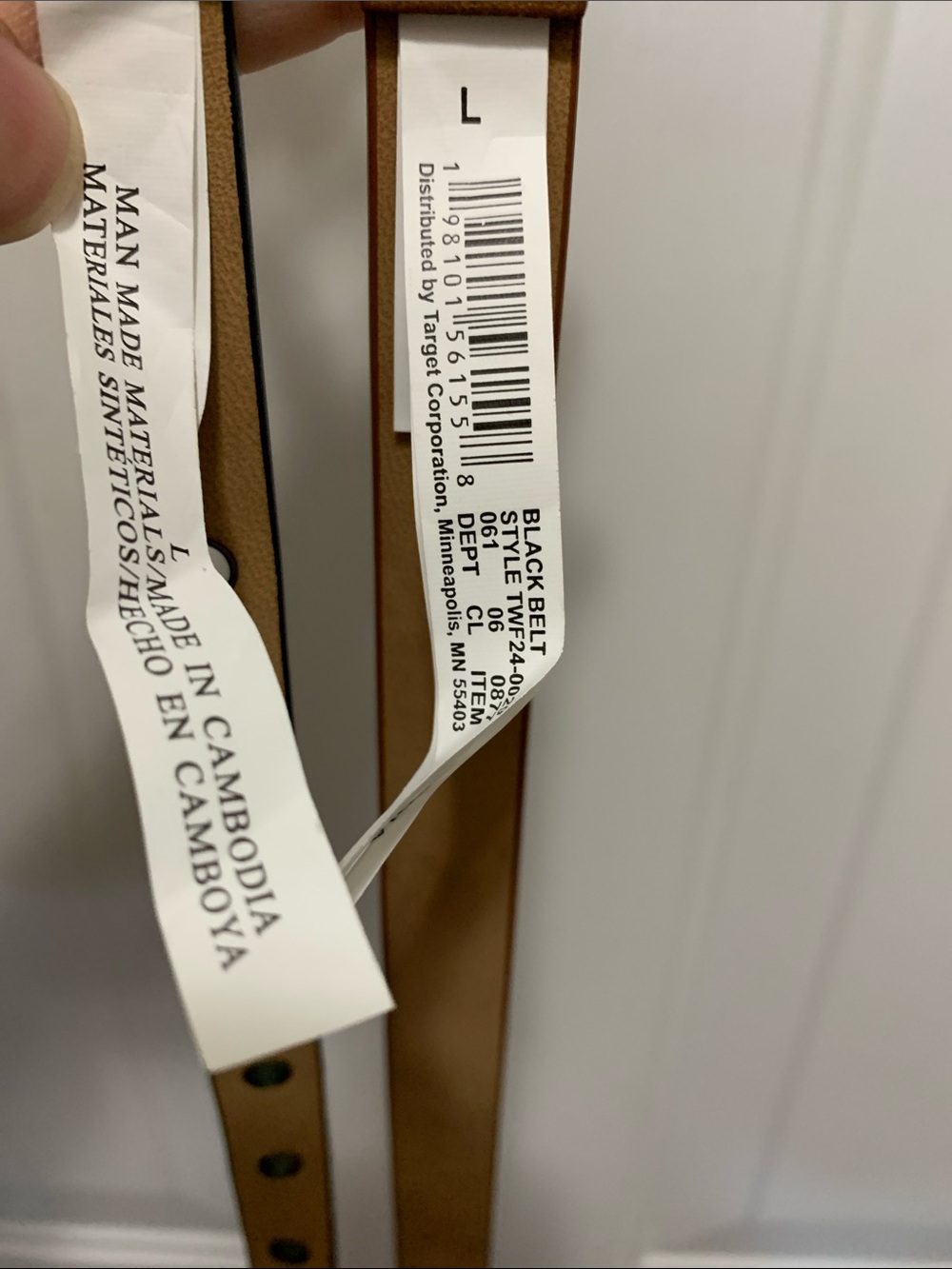 3/$15 NWT Universal Thread 2Pack Brown and Black Faux Leather Belts Size Large - Picture 4 of 5